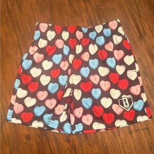 Baseball Lifestyle 101 Colorful Heart Athletic Shorts YM NEW